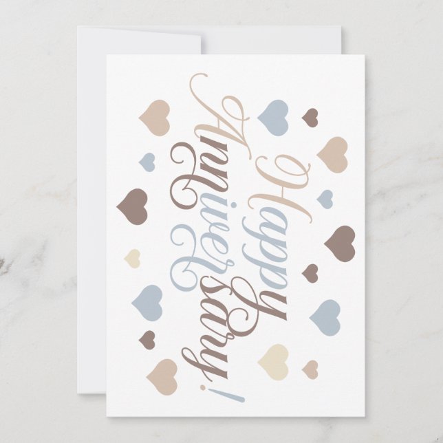 Invitation Fêter l'amour : Joyeux anniversaire (Devant)