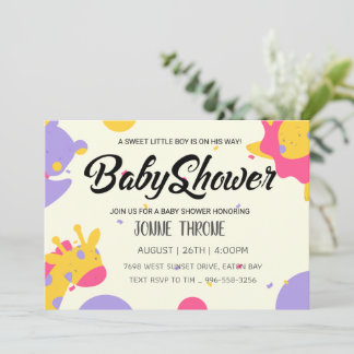 Invitation Fêter l'arrivée de votre petit miracle !