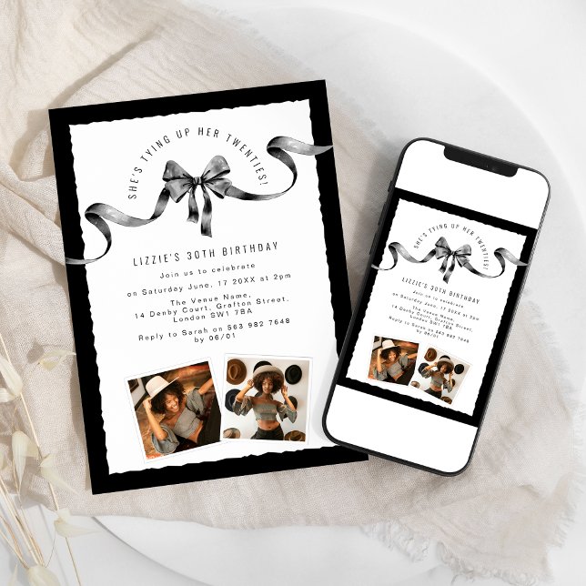 Invitation Fêter Ses 20 Ans Avec Une Fête D'anniversaire Bran (Créateur téléchargé)