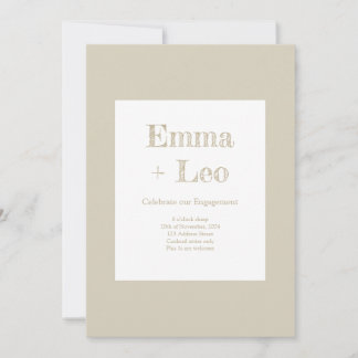 Invitation Fêtes de fiançailles