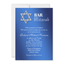 Fêtes de la mitzvah du bar en argent bleu #2