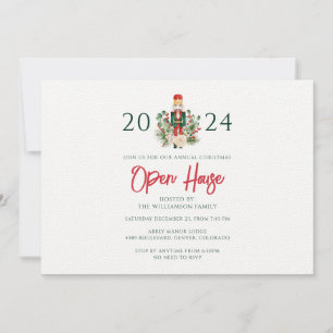 Invitation Fêtes de Noël Nutcracker Open House Party