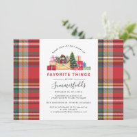 Fêtes de Noël Plaid Favorite Things Party