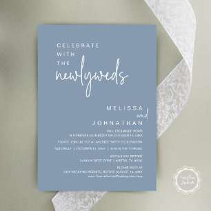 Invitation Fêtez Avec Les Nouveaux Mariés, Fête De Mariage