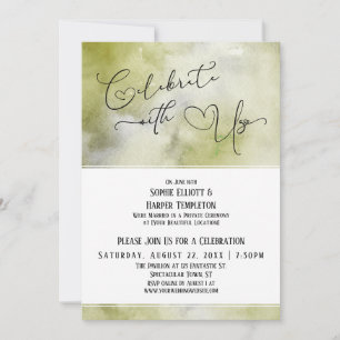 Invitation Fêtez avec nous la réception de l'aquarelle de la 