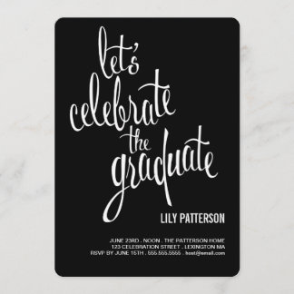Invitation Fêtez l'invitation du Graduate Graduate Party