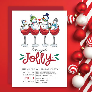 Invitation Fêtons Jolly Noël Cocktail Party