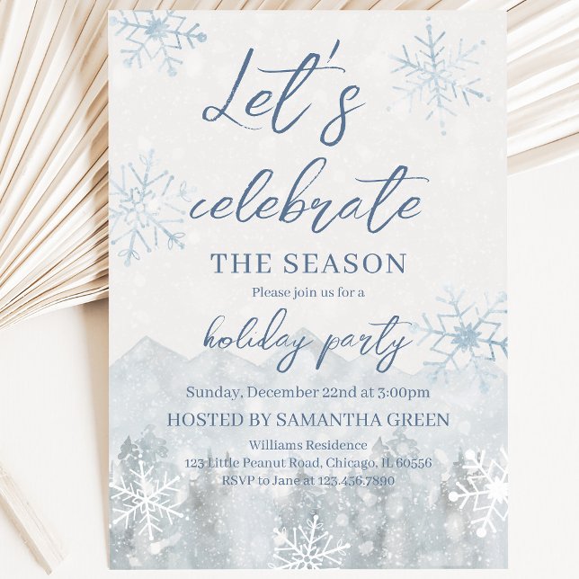 Invitation Fêtons la saison - Fête de fin d'année (Créateur téléchargé)