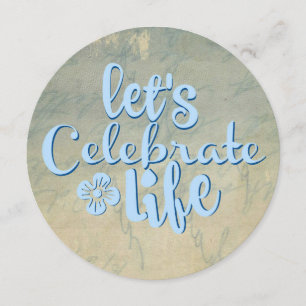 Invitation Fêtons la vie