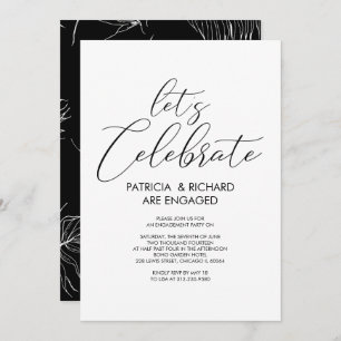 Invitation Fêtons le Simple Chic Engagement Party
