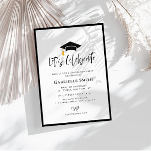 Invitation Fêtons l'invitation de la fête de remise des diplô