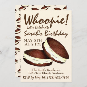 Invitation Fêtons ! Whoopie Pies fête d'anniversaire