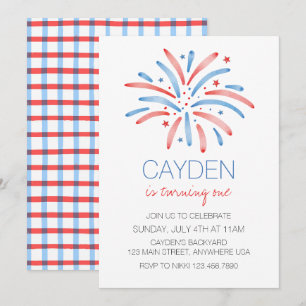 Invitation Feu d'artifice Anniversaire du 14 juillet