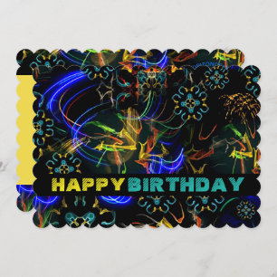 Invitation Feu d'artifice d'éclatement d'explosion exotique C