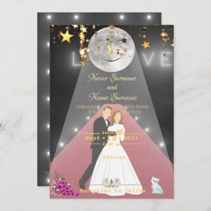 Invitation Feu de moquette rouge