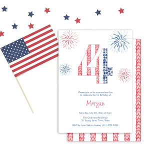 Invitation Feu d'Indépendance 4e fête d'anniversaire