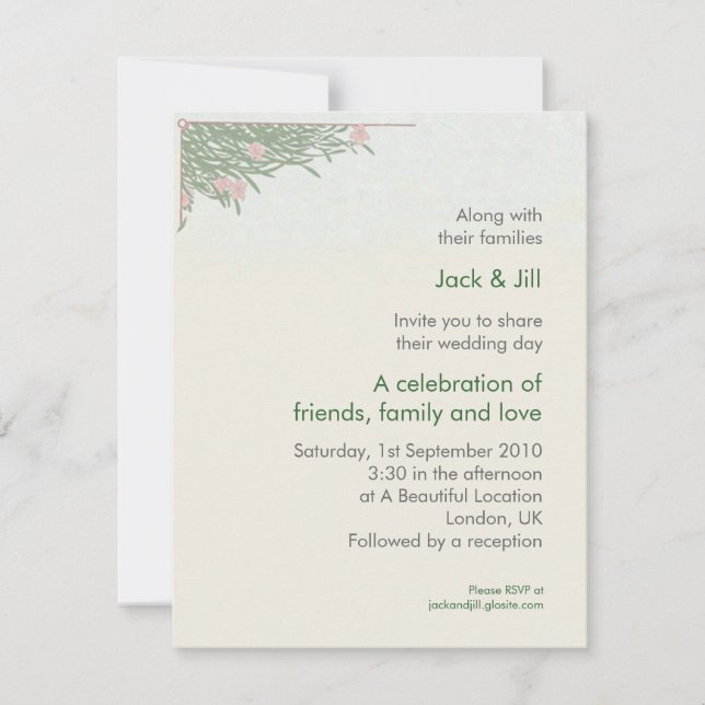 Invitation Feuillage 4.25x5.5 (Devant)