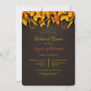 Invitation Feuillage d'automne