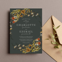 Feuillage d'automne Verdure sèche Mariage de couro