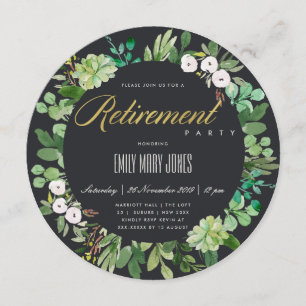 INVITATION FEUILLAGE DE EUCALYPTUS SUCCULENT AQUARELLE RETRAI