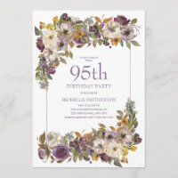 Feuillage floral d'ivoire jaune pourpre 95e annive