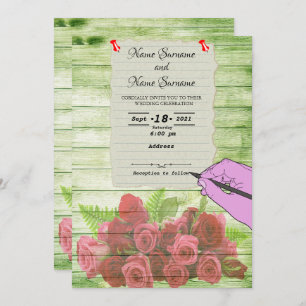 Invitation Feuille de papier