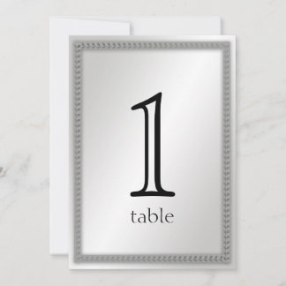 Invitation Feuille de platine 20e anniversaire Numéro de tabl