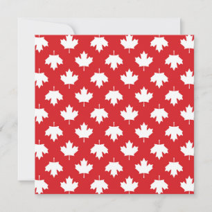 Invitation Feuille d'érable de la Fête du Canada