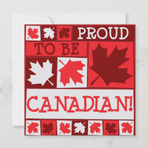Invitation Feuille d'Érable Fête du Canada