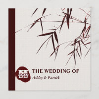 Feuille en bambou/double mariage oriental de