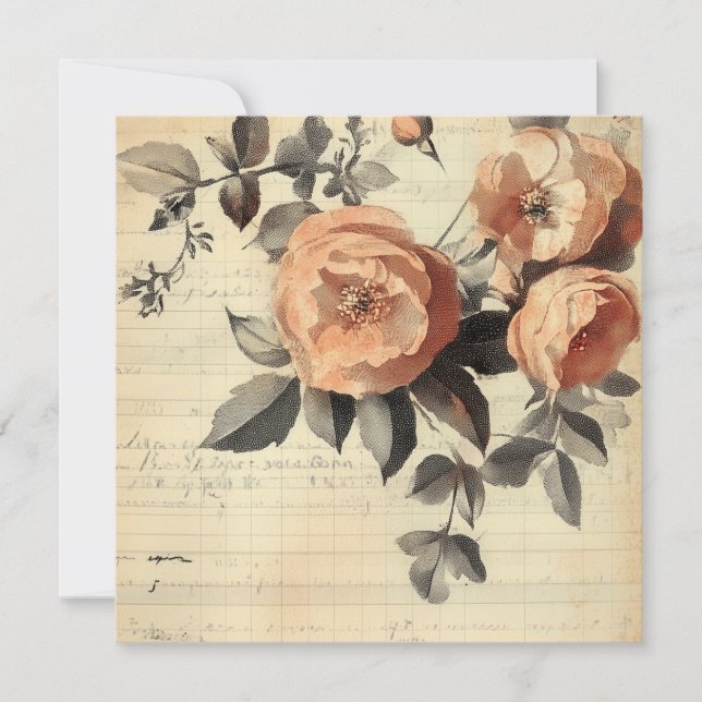 Invitation Feuille papier journal papier papier papier papier (Devant)