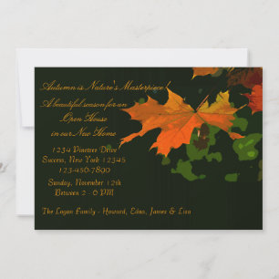 Invitation Feuille Rustique