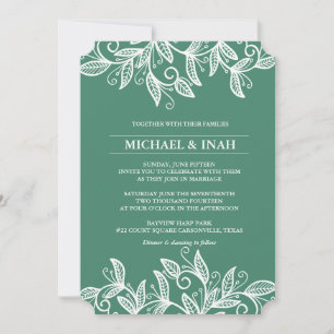 Invitation feuille tourbillon de gribouillis
