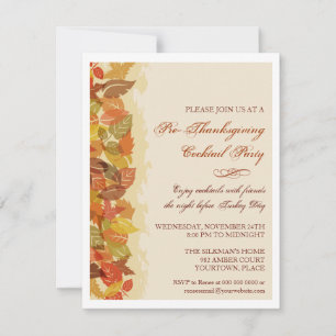Invitation Feuilles d'automne