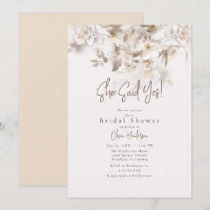 Invitation Feuilles D'Automne Douce Elle A Dit Oui Fête des m