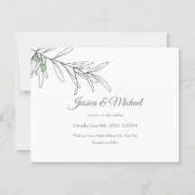 Feuilles d'olive vert dessinés à la main