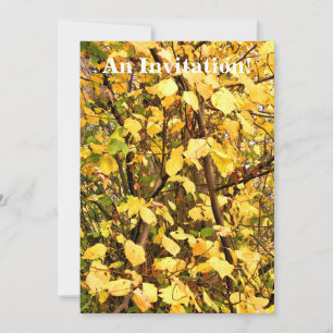 INVITATION FEUILLES JAUNES D'AUTOMNE