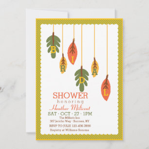 Invitation Feuilles Suspendues