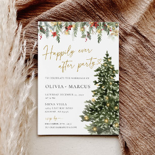 Invitation Feux de Noël Mariage soirée réception