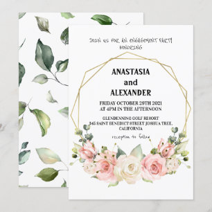 Invitation fiançailles.