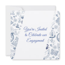 Fiançailles Blue Vintage Romance