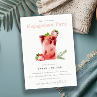 Fiançailles Cocktail fraise rose Margarita