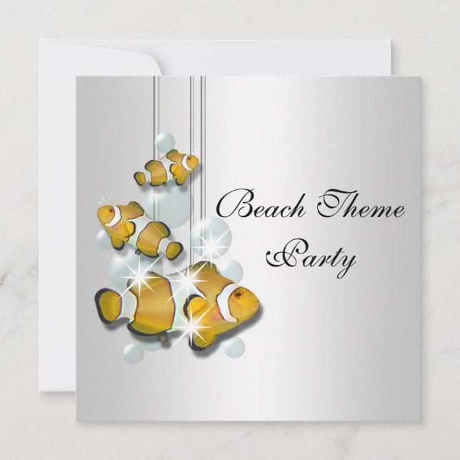 Invitation fiançailles d'anniversaire de mariage de plage PER (Devant)