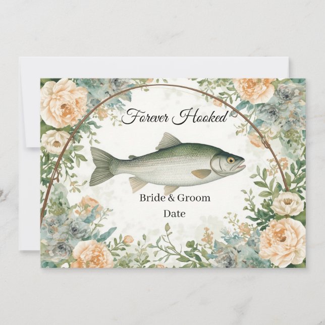 Invitation Fiançailles de pêche sauvegarde de la date (Devant)