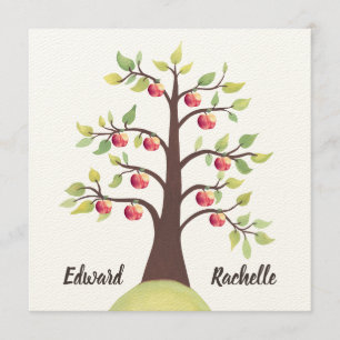 Invitation Fiançailles de printemps de l'automne Mariage de p