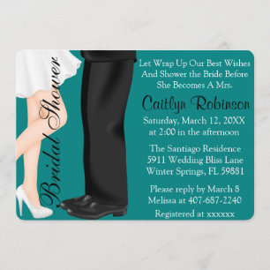 Invitation Fiançailles/Douche nuptiale Couple Cute