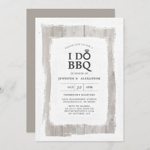 Invitation Fiançailles russe Ring I DO BBQ Engagement Party