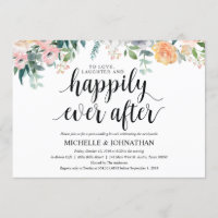 Fiche d'invitation de Brunch Mariage Rustic Dusk P