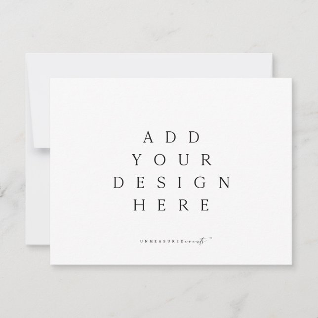 Invitation Fichier horizontal personnalisé Enregistrer la dat (Devant)