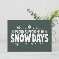 Fier soutien des jours de neige Flocon de neige d'